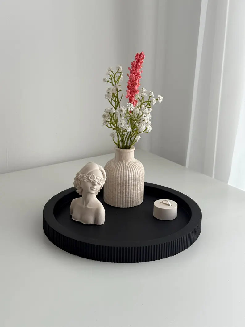 Round Tray – Sleek & Minimal Decor Base