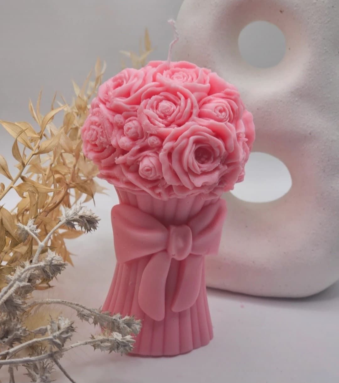 Luxury Floral Bouquet Decorative Candle