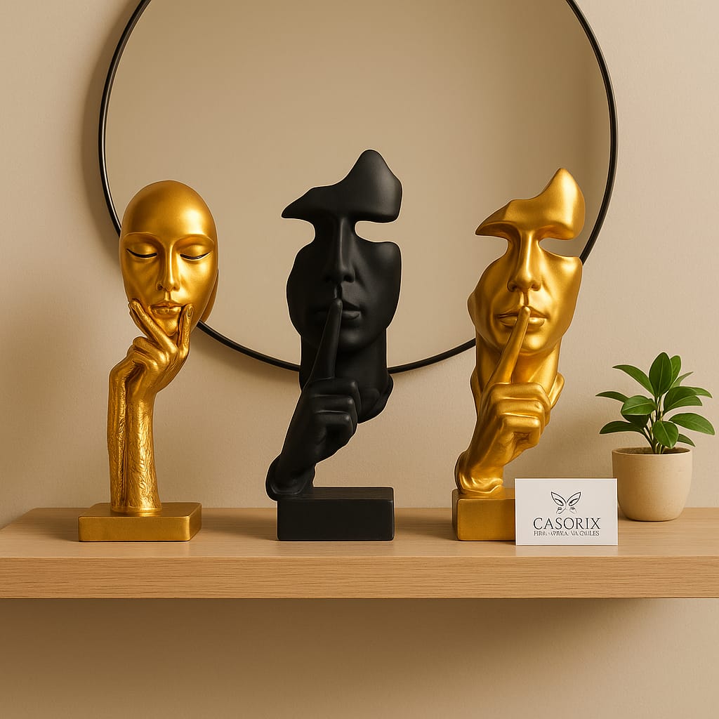 Men Abstract Face Sculpture – (one piece)