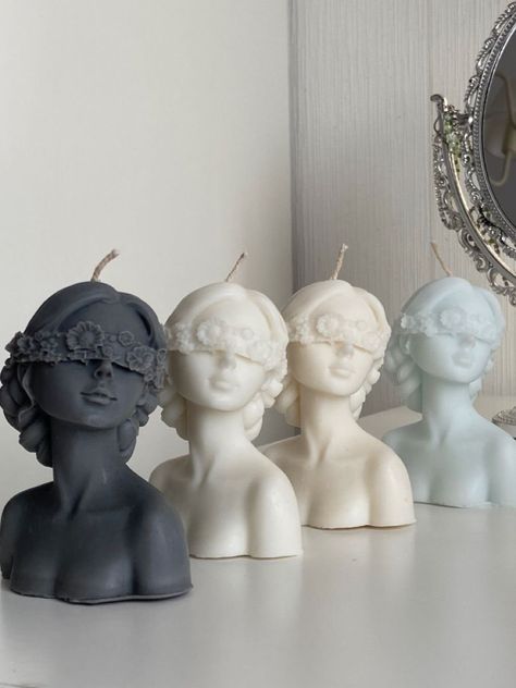 Flower Girl Candle with Blind Eyes